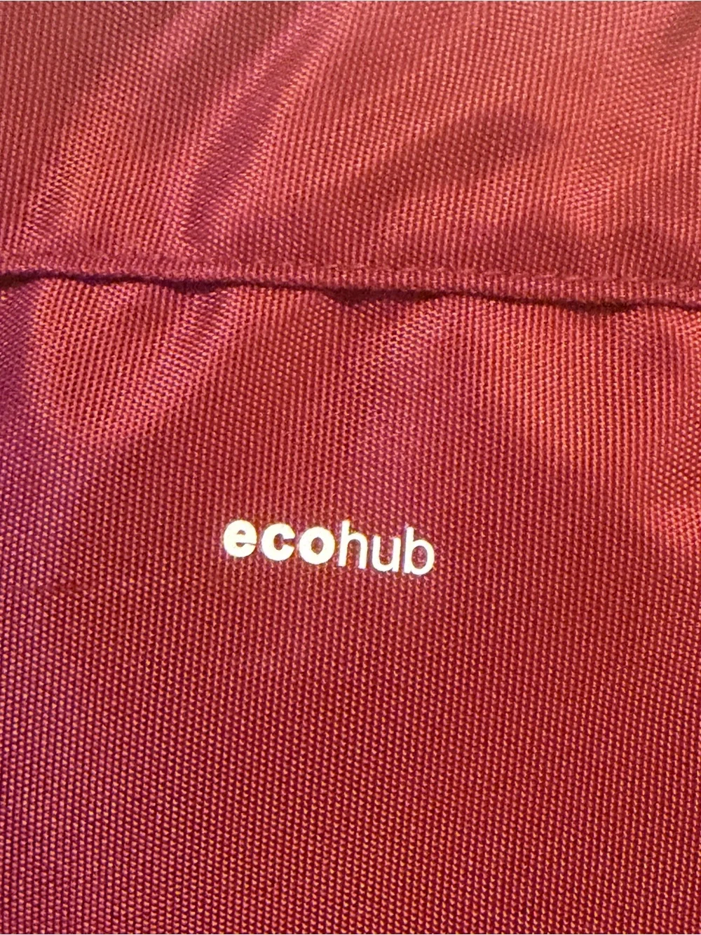 NWOT EcoHub Unisex Travel Backpack-Red/Burgundy Color